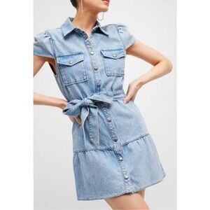 Alice + Olivia | Dresses | Alice Olivia Jeans Miranda Mini Denim Dress |  Poshmark